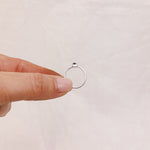 Amethyst Silver Ring - Size I