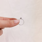 Amethyst Silver Ring - Size I