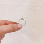 Garnet Silver Ring - Size L