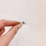 Rutilated Quartz Silver Ring - Size M 1/2