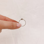 Rutilated Quartz Silver Ring - Size M 1/2