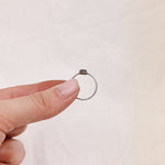 Rutilated Quartz Silver Ring - Size M 1/2