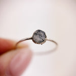 Rutilated Quartz Silver Ring - Size M 1/2