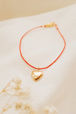 Gold Heart with Quartz Bracelet