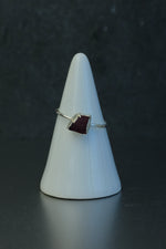 Garnet Silver Ring • Strength & Passion Crystal – Size N½
