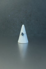 Labradorite Pear Silver Ring • Flashing Intuition Crystal – Size R½