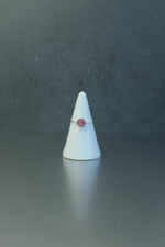 Pink Tourmaline Silver Ring • Heart Chakra Crystal – Size L
