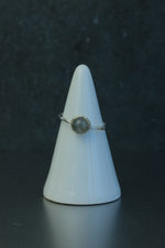 Labradorite Silver Ring • Flashing Intuition Crystal – Size K½