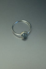 Labradorite Silver Ring • Flashing Intuition Crystal – Size K½