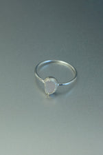 Rose Quartz Silver Ring • Love & Compassion Crystal – Size K½