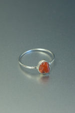 Carnelian Silver Ring • Energy & Courage Crystal – Size K½
