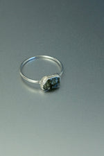 Green Tourmaline Silver Ring • Balance & Growth Crystal – Size K
