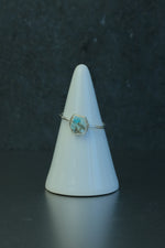 Turquoise Silver Ring • Protection Stone – Size M