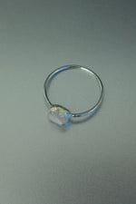 Rose Quartz Silver Ring • Love & Heart Chakra Crystal – Size M