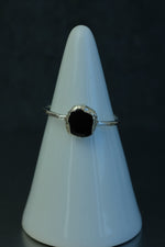 Smokey Quartz Silver Ring • Grounding Protection Crystal – Size L