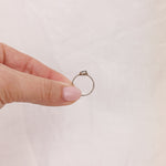 Smokey Quartz Silver Ring - Size H 1/2