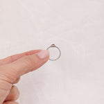 Strawberry Quartz Silver Ring - Size I 1/2