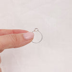 Rose Quartz Silver Ring - Size J