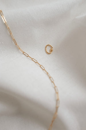 Gold Filled Paperclip Permanent Bracelet