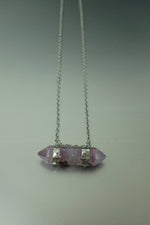 Amethyst Double Terminated Crystal Necklace • Protection & Calm
