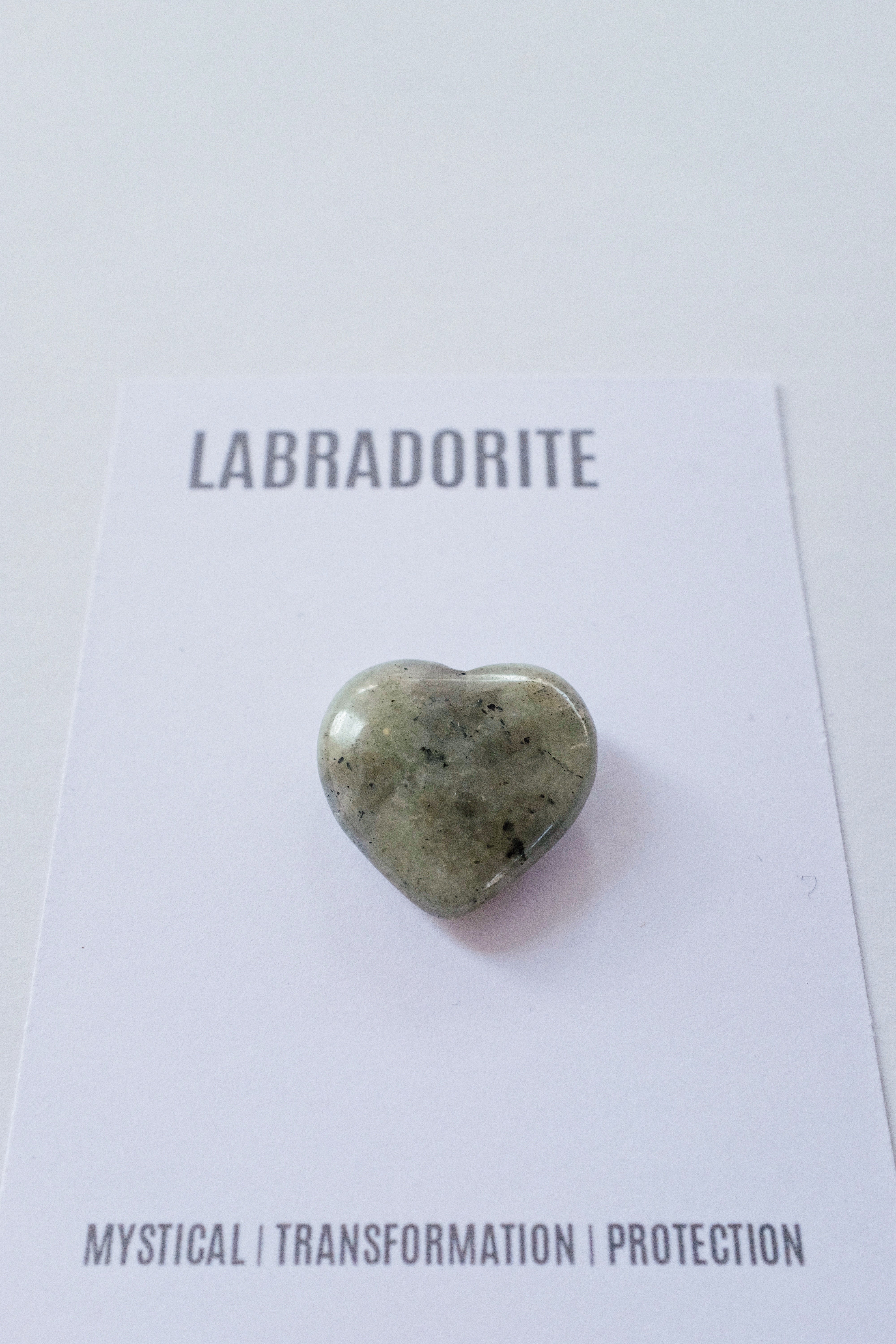 Labradorite Heart