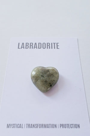 Labradorite Heart