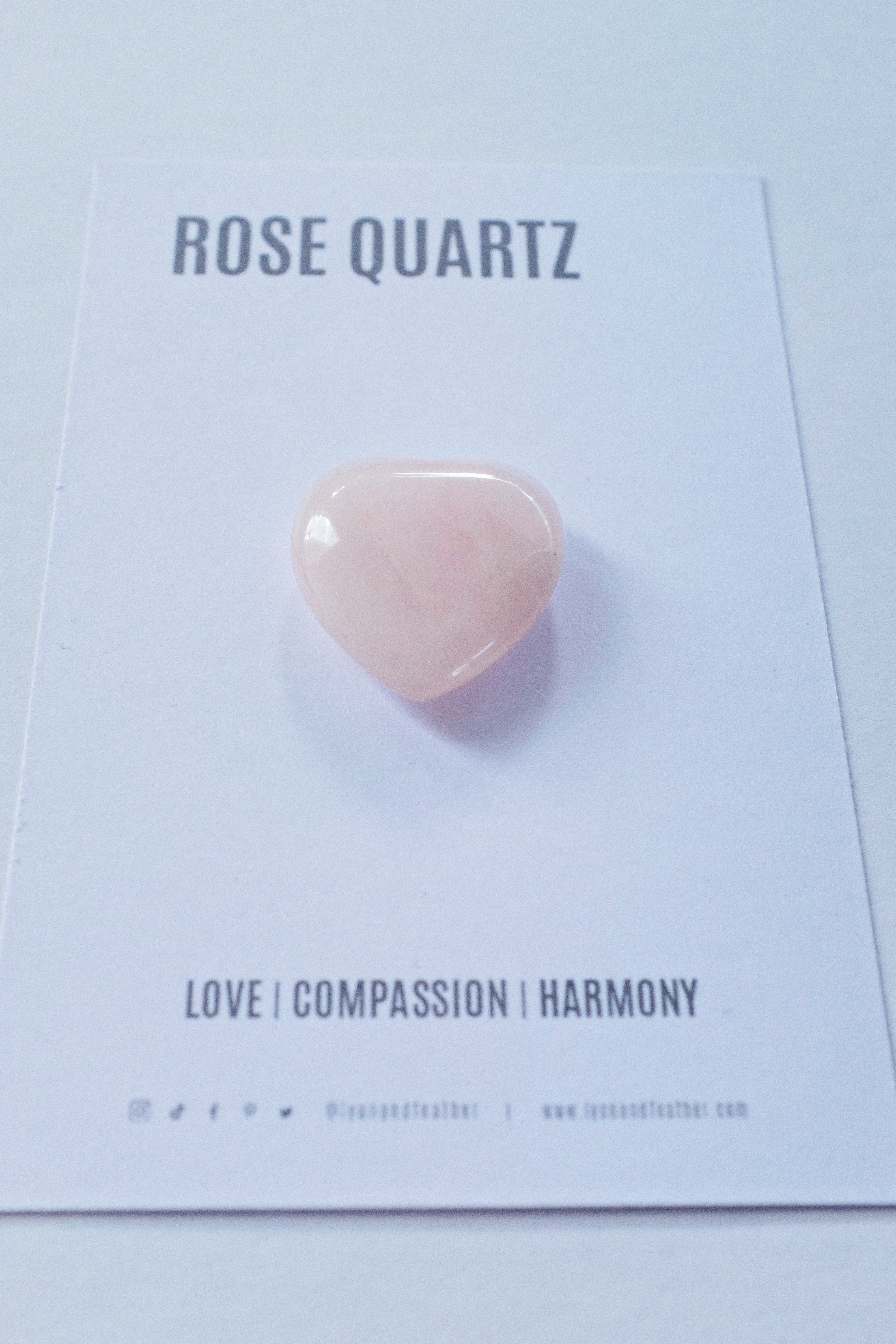 Rose Quartz Heart