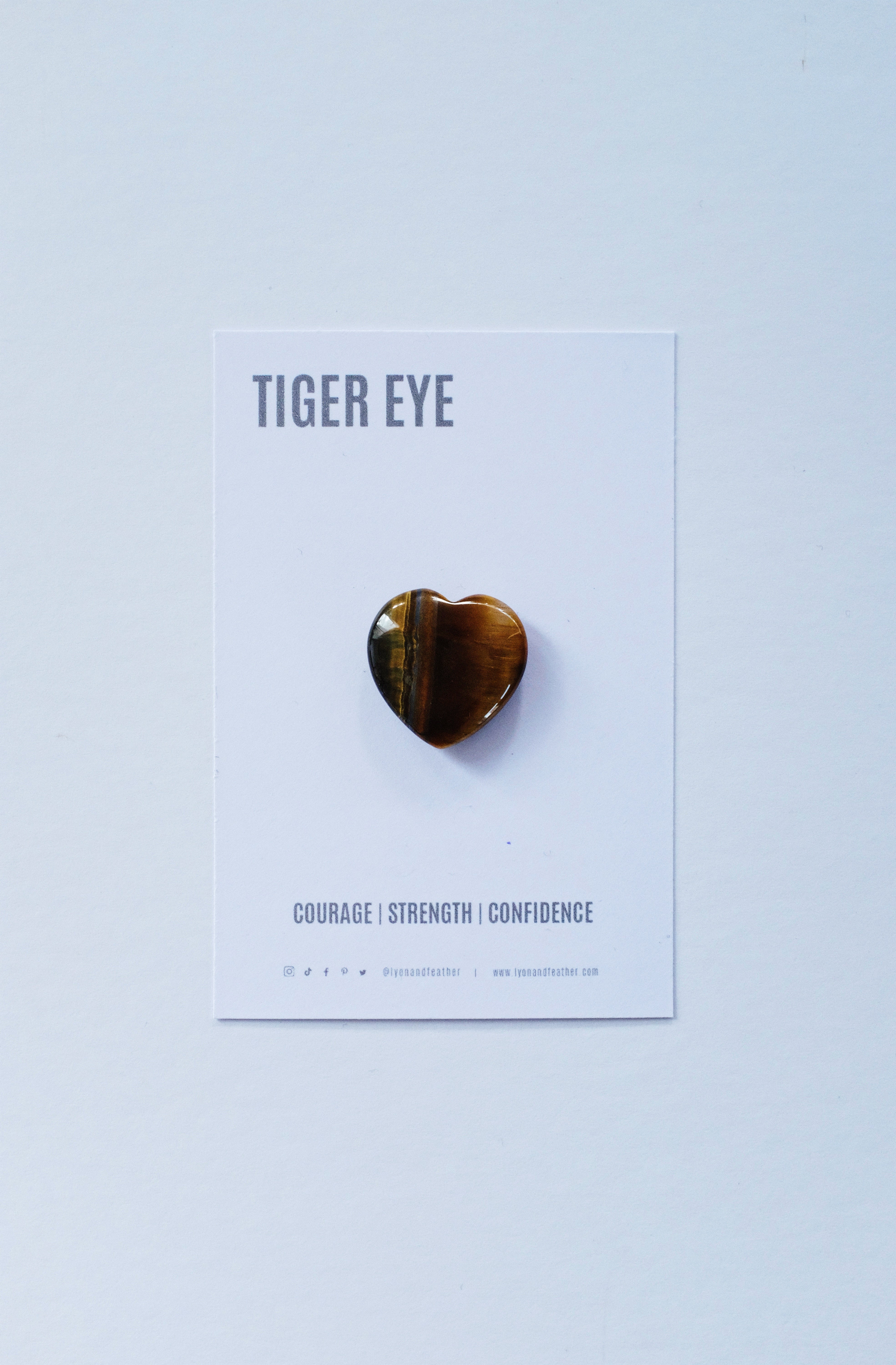 Tiger Eye Heart