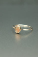 Sunstone Silver Ring - Size M