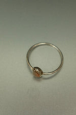 Sunstone Silver Ring - Size M