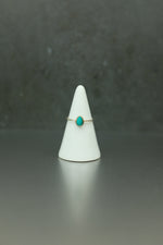 Turquoise Silver Ring - Size M