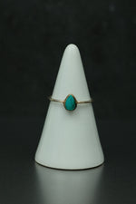 Turquoise Silver Ring - Size M