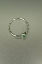 Turquoise Silver Ring - Size K 1/2
