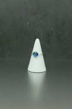 Abalone Shell Silver Ring - Size N 1/2