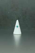 Turquoise Silver Ring - Size L