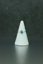Turquoise Silver Ring - Size L