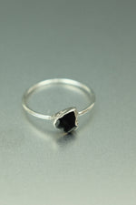 Smokey Quartz Silver Ring - Size L