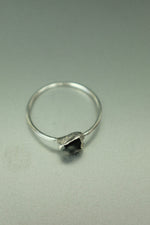 Smokey Quartz Silver Ring - Size L