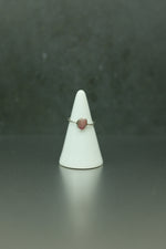 Pink Tourmaline Silver Ring - Size K