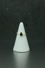 Tigers Eye Silver Ring - Size I 1/2
