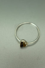 Tigers Eye Silver Ring - Size I 1/2
