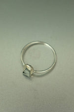 Rutilated Quartz Silver Ring - Size I 1/2