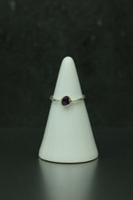 Amethyst Silver Ring - Size I 1/2