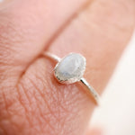 Moonstone Silver Ring - Size R