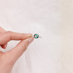 Abalone Shell Silver Ring - Size Q 1/2