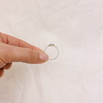 Abalone Shell Silver Ring - Size Q 1/2