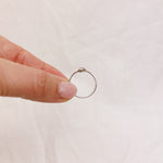 Obsidian Silver Ring - Size M