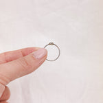 Obsidian Silver Ring - Size M