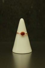 Carnelian Copper Ring • Fire & Focus Crystal – Size M