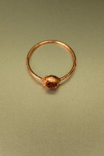 Carnelian Copper Ring • Fire & Focus Crystal – Size M